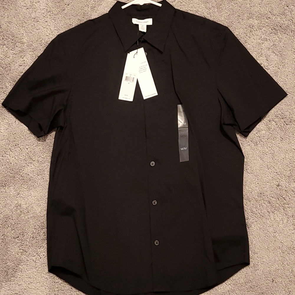 🟪 Calvin Klein Medium Stretch-Cotton button up